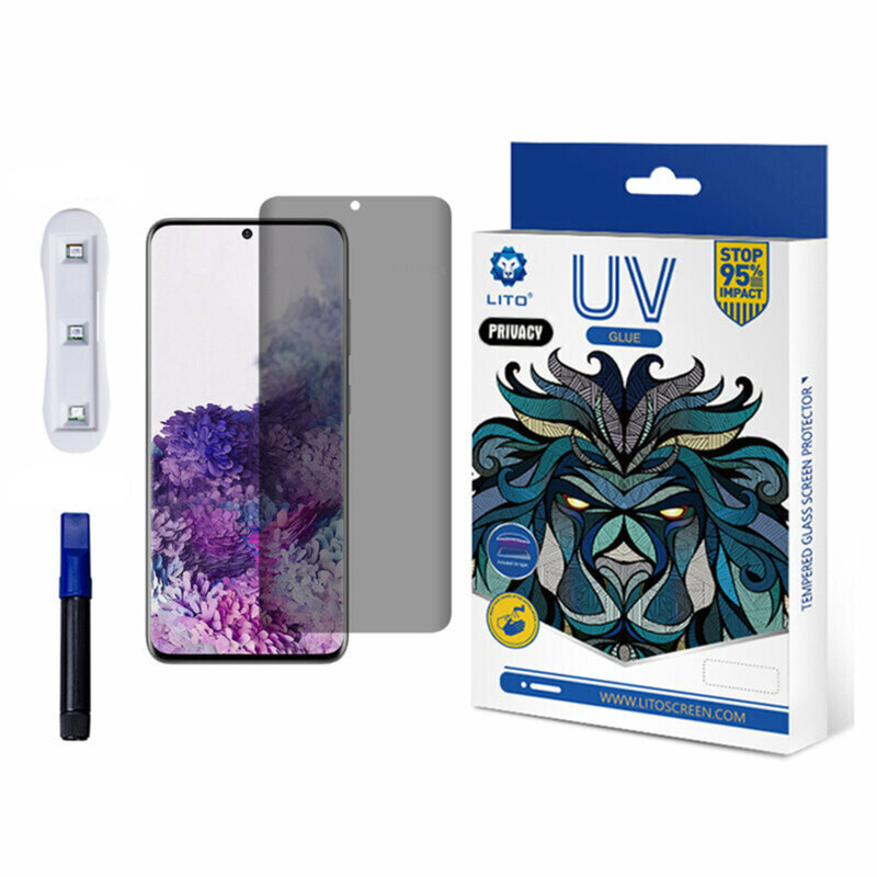 Folie sticla Samsung Galaxy S22 5G Lito UV Glue, privacy