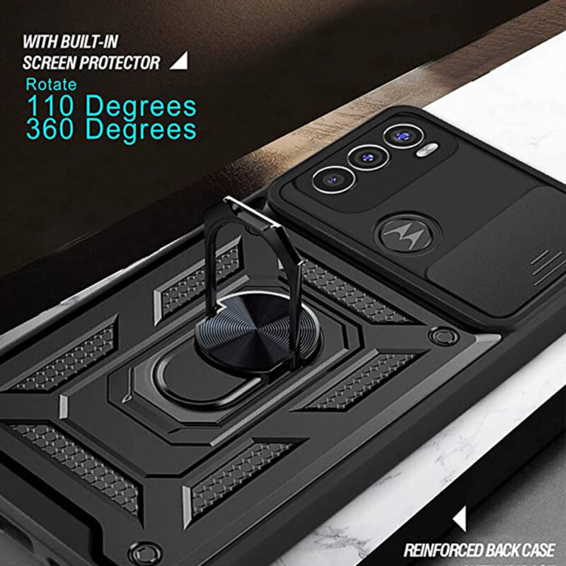 Husa Motorola Moto E20 protectie camera Techsuit CamShield Series, negru