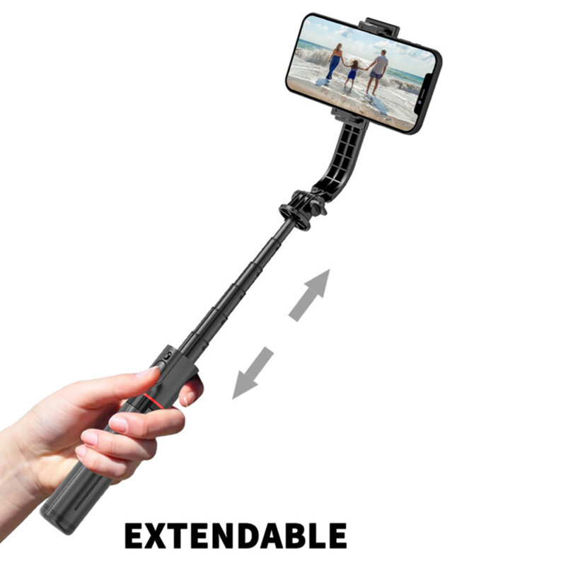 Selfie Stick trepied cu telecomanda wireless Techsuit L12, 106cm