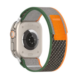 Curea Apple Watch 6 44mm Techsuit, Green / Orange, W039