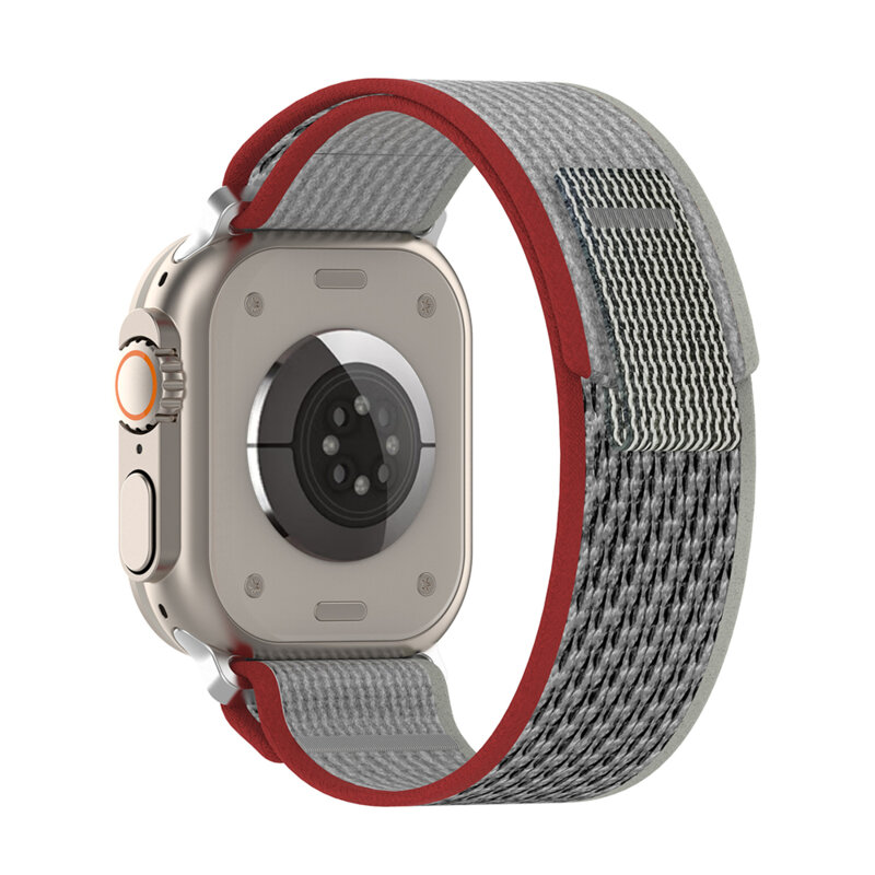 Curea Apple Watch 7 45mm Techsuit, Red / Gray, W039