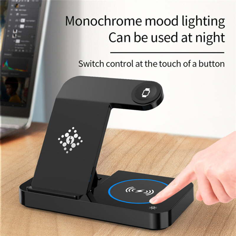 Statie incarcare 3in1 telefon, Apple Watch, Airpods Techsuit B-18