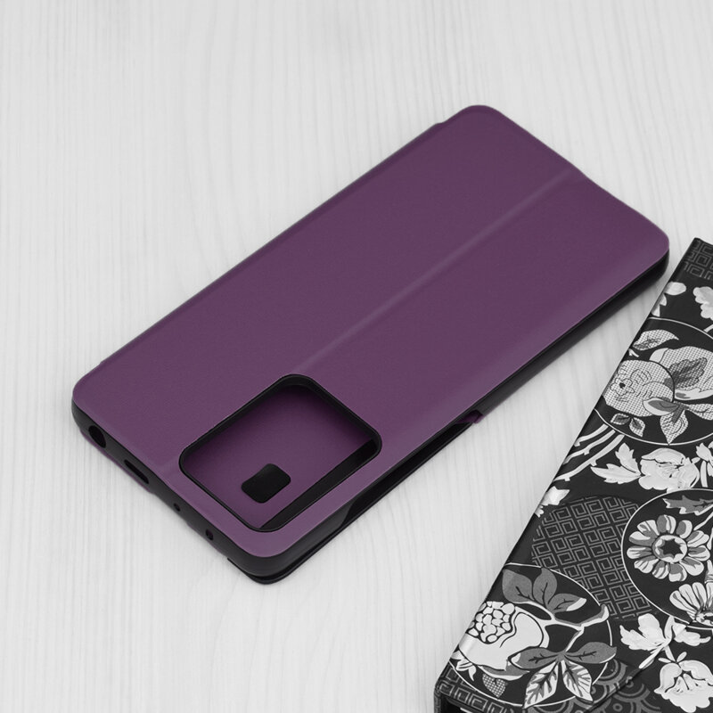 Husa Xiaomi Redmi Note 12 Pro 5G Eco Leather View flip tip carte, mov