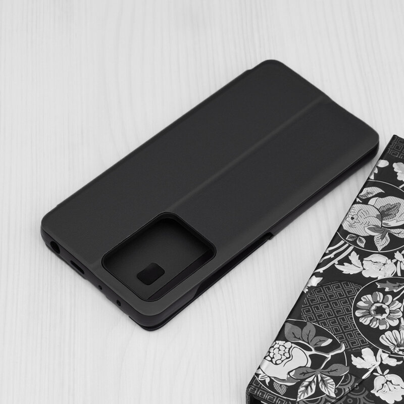 Husa Xiaomi Redmi Note 12 Pro 5G Eco Leather View flip tip carte, negru