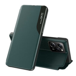 Husa Xiaomi Poco X5 Pro Eco Leather View flip tip carte, verde