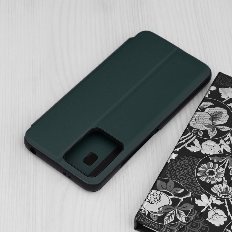 Husa Xiaomi Poco X5 Eco Leather View flip tip carte, verde