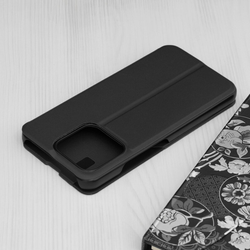 Husa Xiaomi 13 Eco Leather View flip tip carte, negru