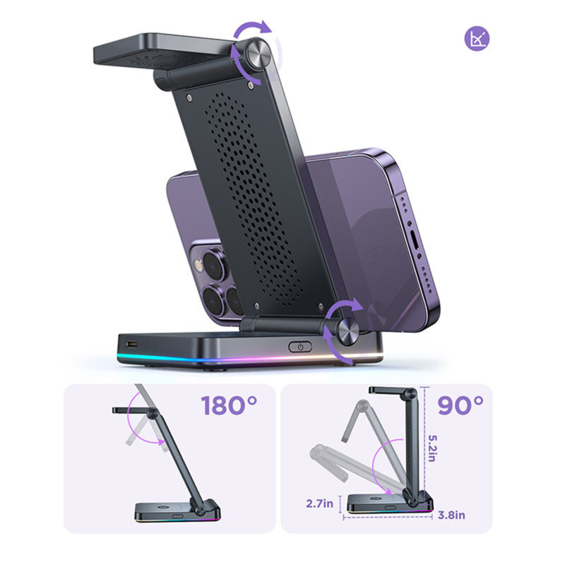 Statie incarcare Apple Watch, AirPods JoyRoom, 15W, JR-WQN01