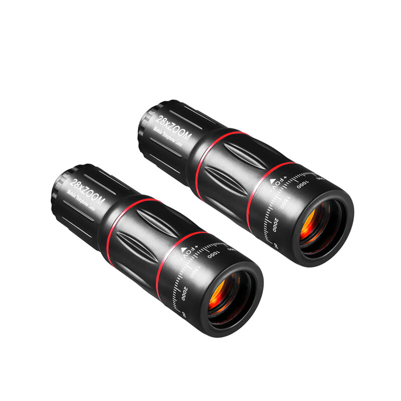 Teleobiectiv smartphone 28x, set lentila zoom pentru telefon Techsuit W28