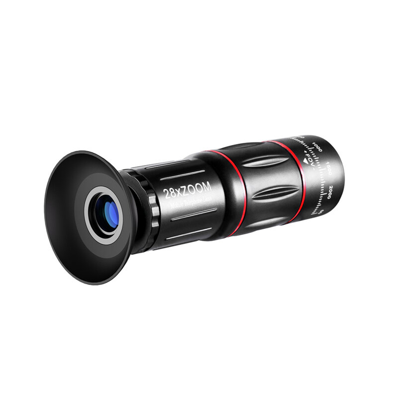 Teleobiectiv smartphone 28x, set lentila zoom pentru telefon Techsuit W28