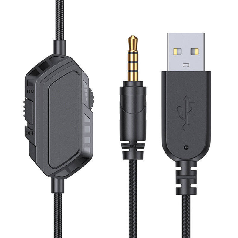 Casti gaming cu lumini LED si microfon JoyRoom, verde, JR-HG1