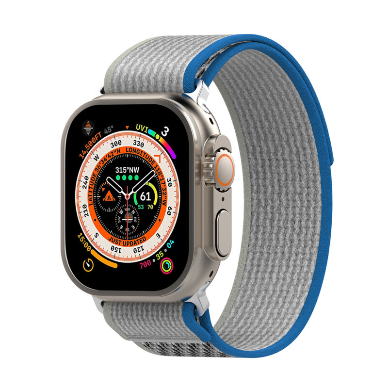 Curea Apple Watch 7 45mm Techsuit, Blue / Gray, W039