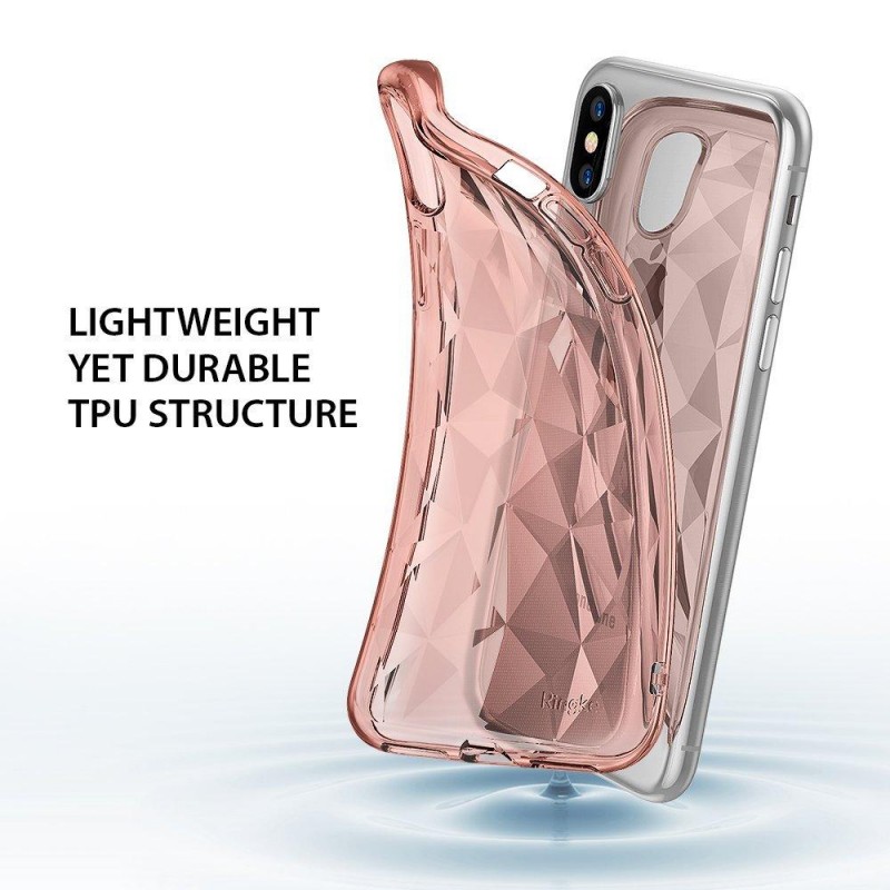 Husa iPhone X, iPhone 10 Ringke Air Prism - Rose Gold