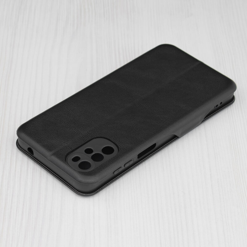 Husa 360° Motorola Moto G22 Techsuit Safe Wallet Plus, negru