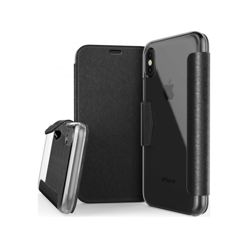 Husa Apple iPhone X, iPhone 10 X-Doria Engage Folio - Negru