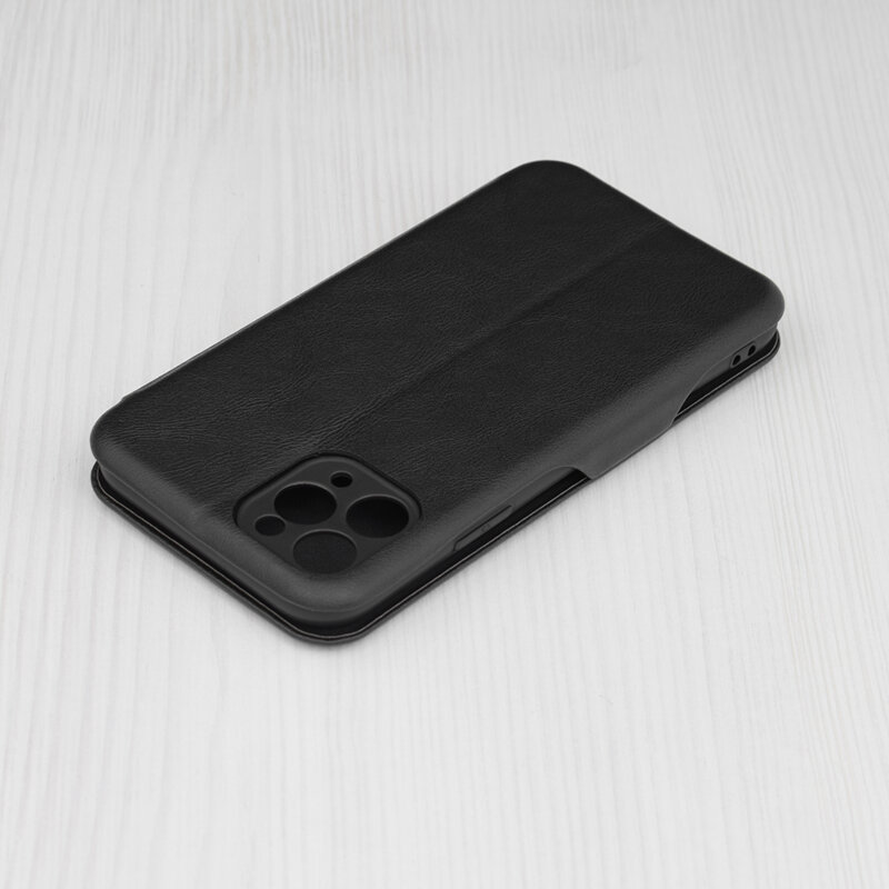 Husa 360° iPhone 11 Pro Techsuit Safe Wallet Plus, negru