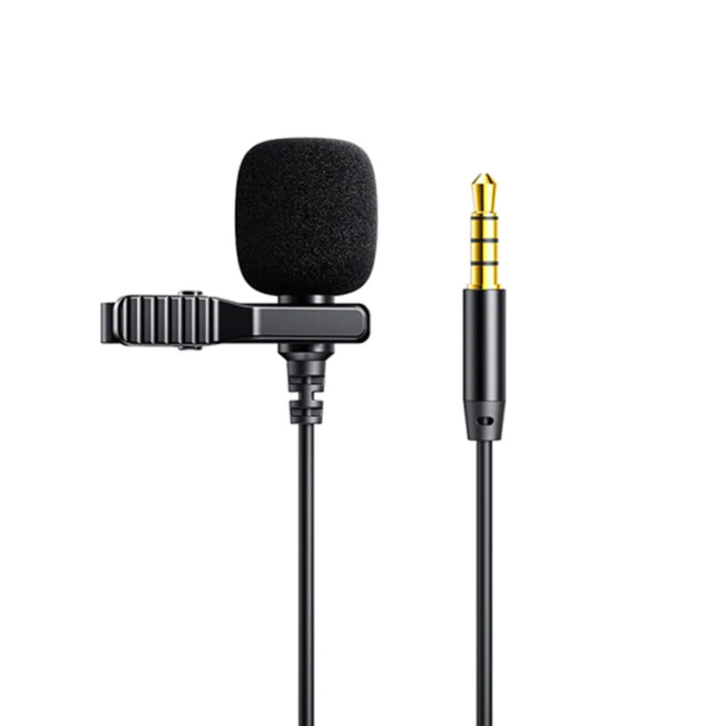 Microfon lavaliera JoyRoom, cu cablu Jack 2m, JR-LM1, negru