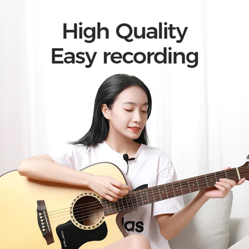 Microfon lavaliera JoyRoom, cu cablu Jack 2m, JR-LM1, negru