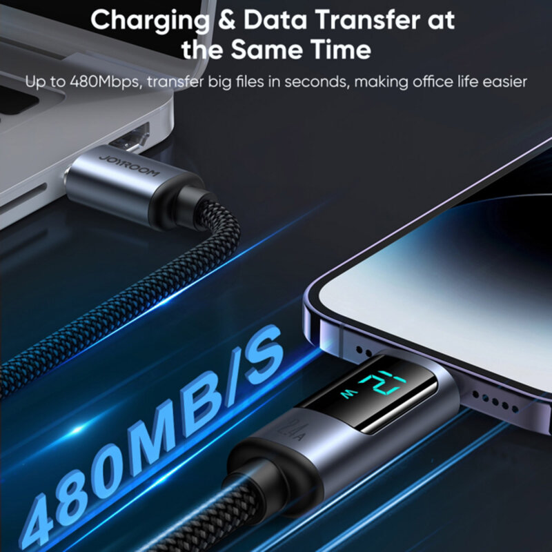 Cablu date iPhone Fast Charge JoyRoom, 2.4A, 1.2m, S-AL012A16