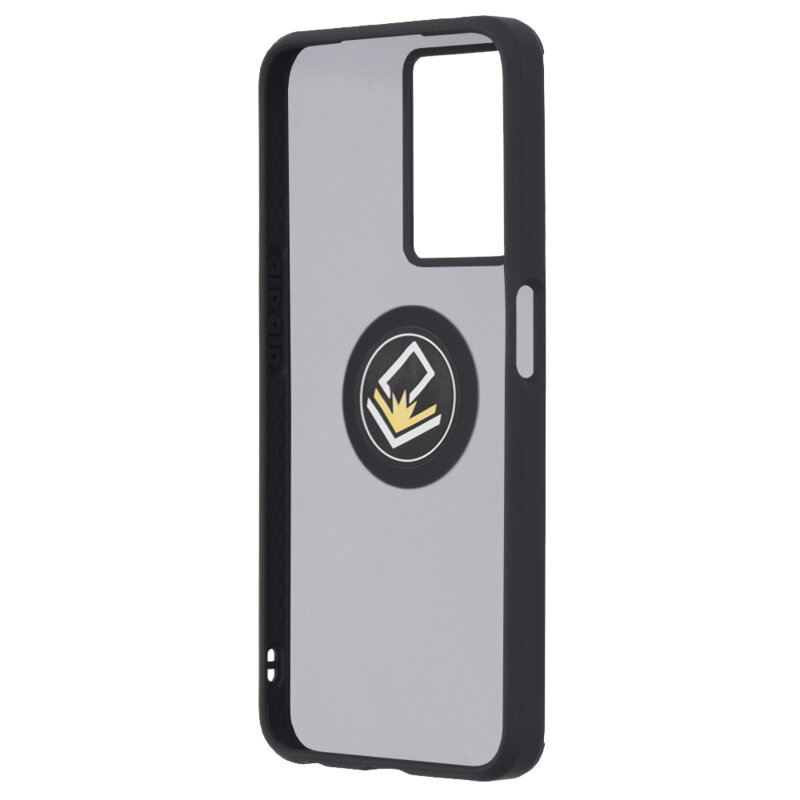 Husa OnePlus Nord N20 SE Techsuit Glinth cu inel suport stand magnetic, negru
