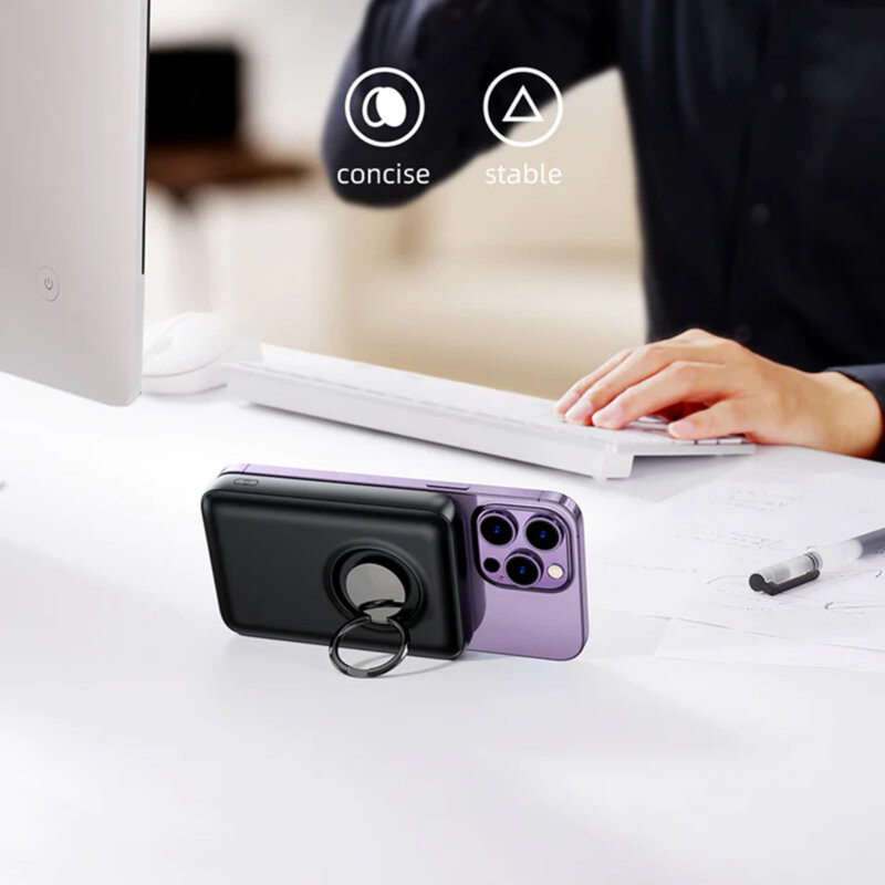 Baterie externa MagSafe + suport birou JoyRoom, 10000mAh, JR-W050