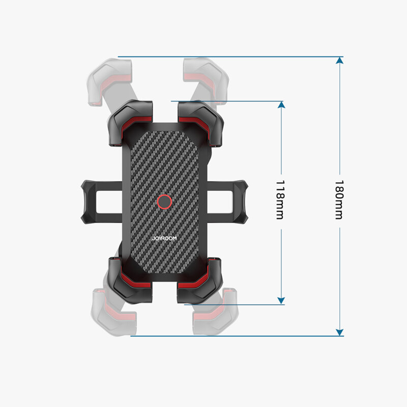 Suport telefon pentru motocicleta JoyRoom, negru, JR-ZS288