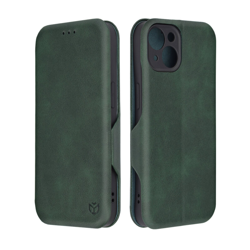 Husa 360° iPhone 14 Techsuit Safe Wallet Plus, verde