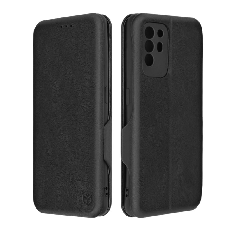 Husa 360° Oppo A74 4G Techsuit Safe Wallet Plus, negru