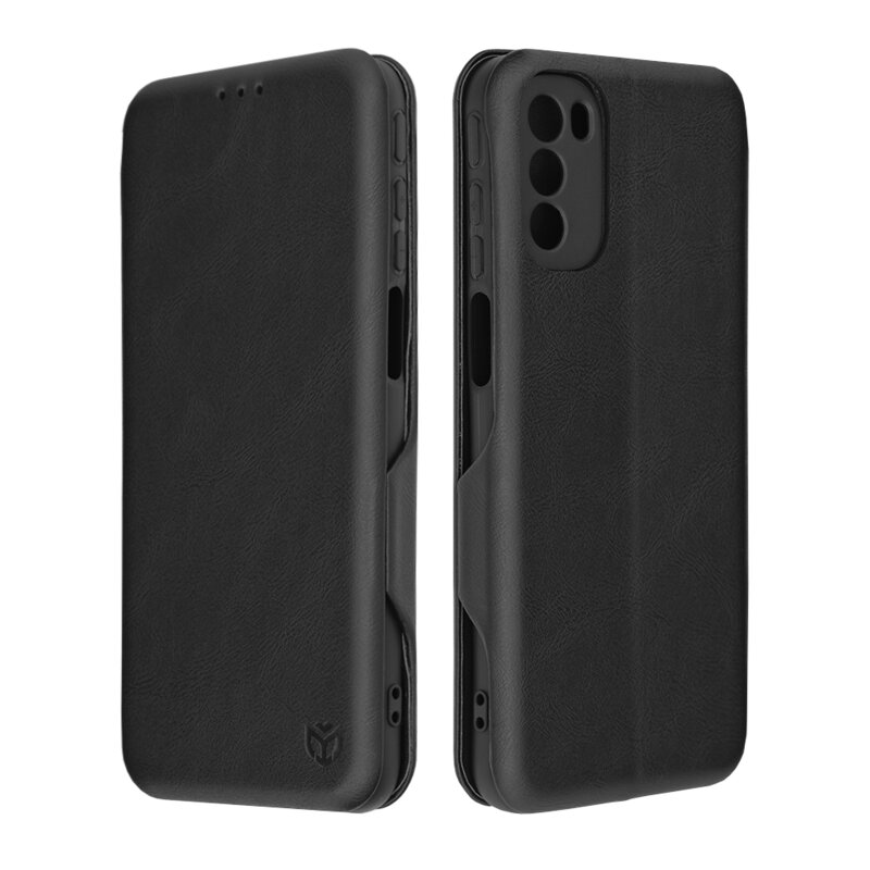 Husa 360° Motorola Moto G31 Techsuit Safe Wallet Plus, negru