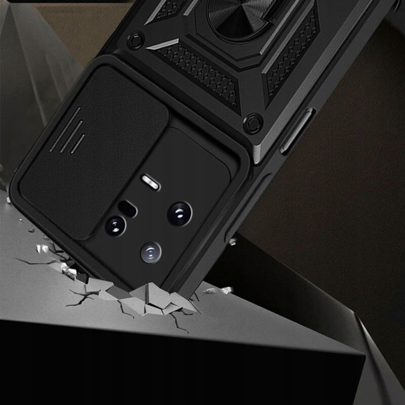 Husa Xiaomi 13 protectie camera Techsuit CamShield Series, negru