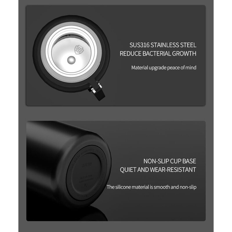 Termos cu infuzor pentru ceai 1000ml Techsuit, argintiu, THM6