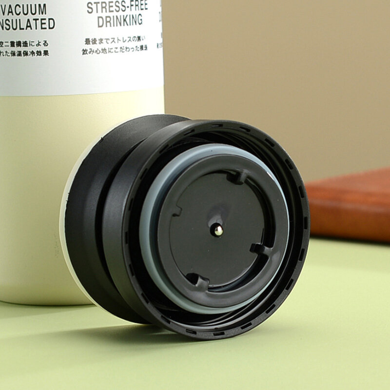 Termos cafea 480ml cu afisaj digital Techsuit, negru, THM5