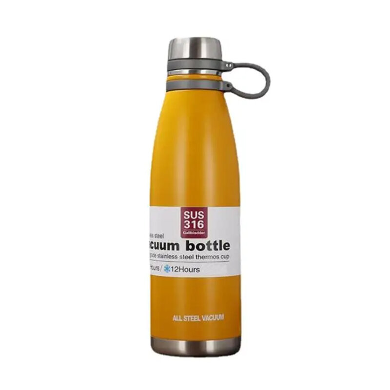 Sticla termos ceai cu infuzor Techsuit, 650ml, galben, THM3
