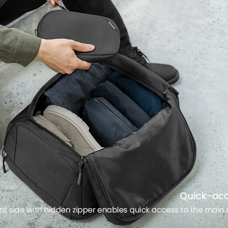 Rucsac calatorie pentru laptop 17 inch, 40l, negru, T66M1D1