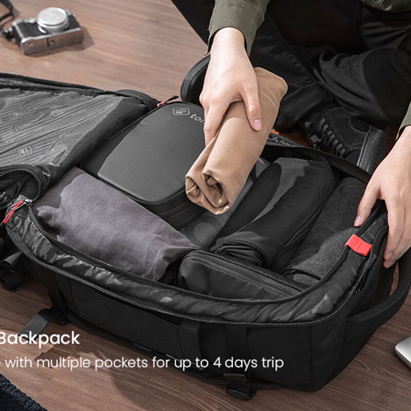 Rucsac calatorie pentru laptop 17 inch, 40l, negru, T66M1D1