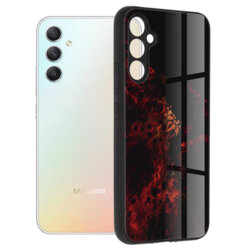 Husa Samsung Galaxy A34 5G Techsuit Glaze, Red Nebula