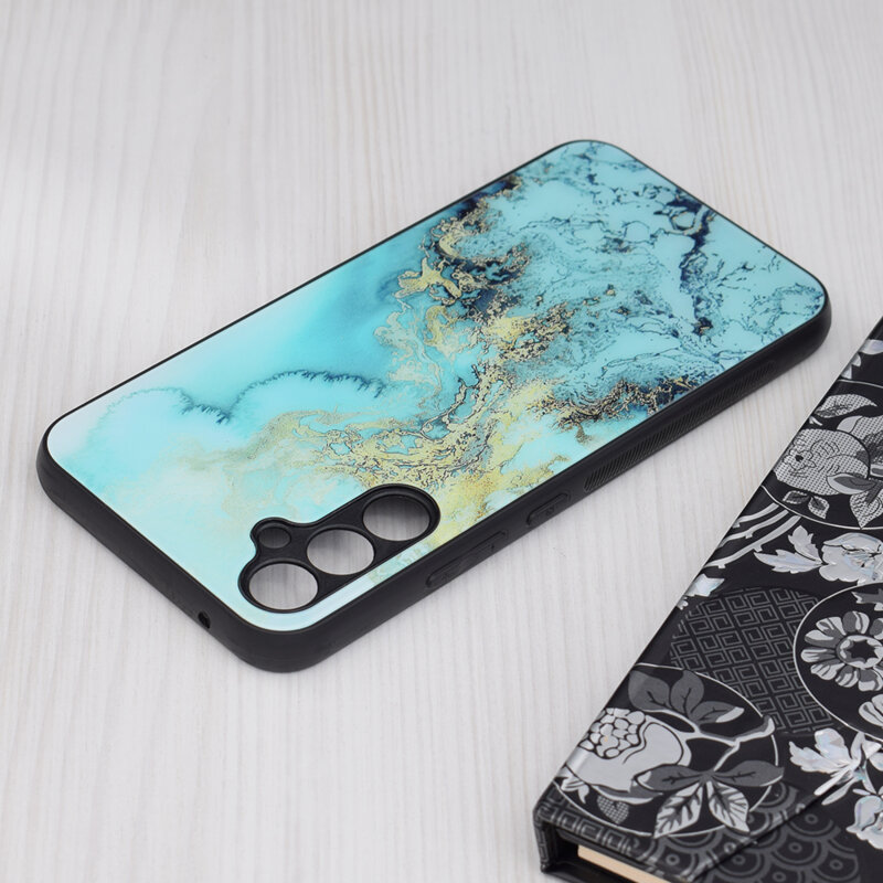 Husa Samsung Galaxy A34 5G Techsuit Glaze, Blue Ocean