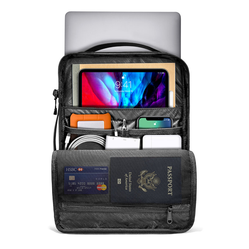 Servieta, geanta laptop 16 inch Tomtoc, negru, A04F2D1