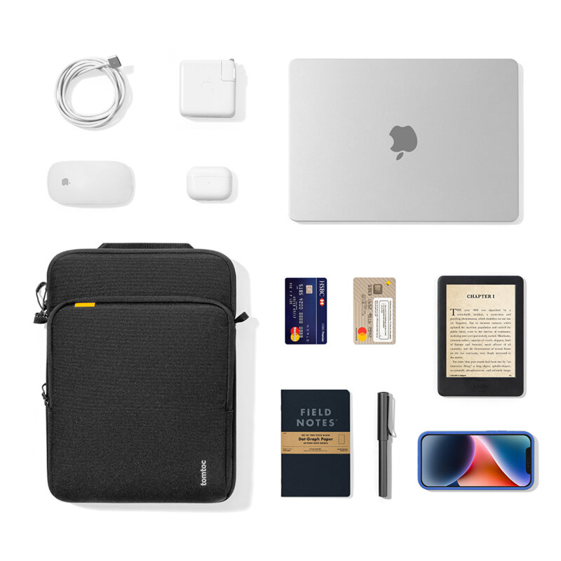 Geanta pentru laptop 13 inch si tableta Tomtoc, negru, A03C2D1