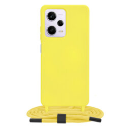 Husa cu snur Xiaomi Redmi Note 12 Pro 5G Techsuit Crossbody Lanyard, galben