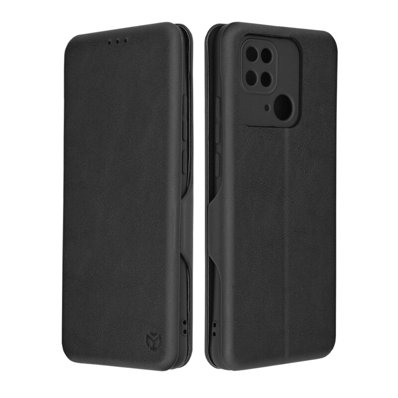 Husa 360° Xiaomi Redmi 10C Techsuit Safe Wallet Plus, negru