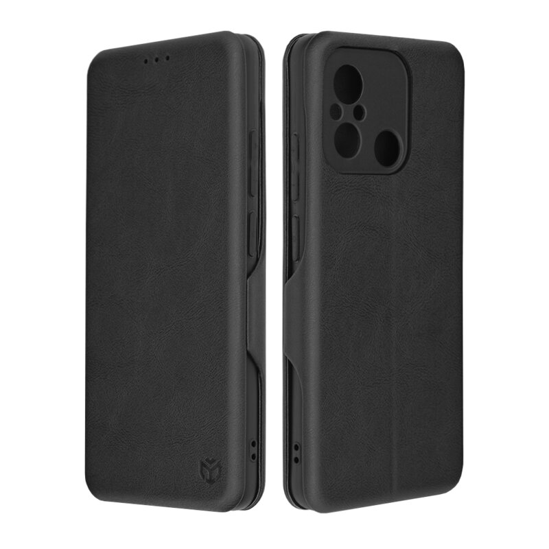 Husa 360° Xiaomi Redmi 12C Techsuit Safe Wallet Plus, negru