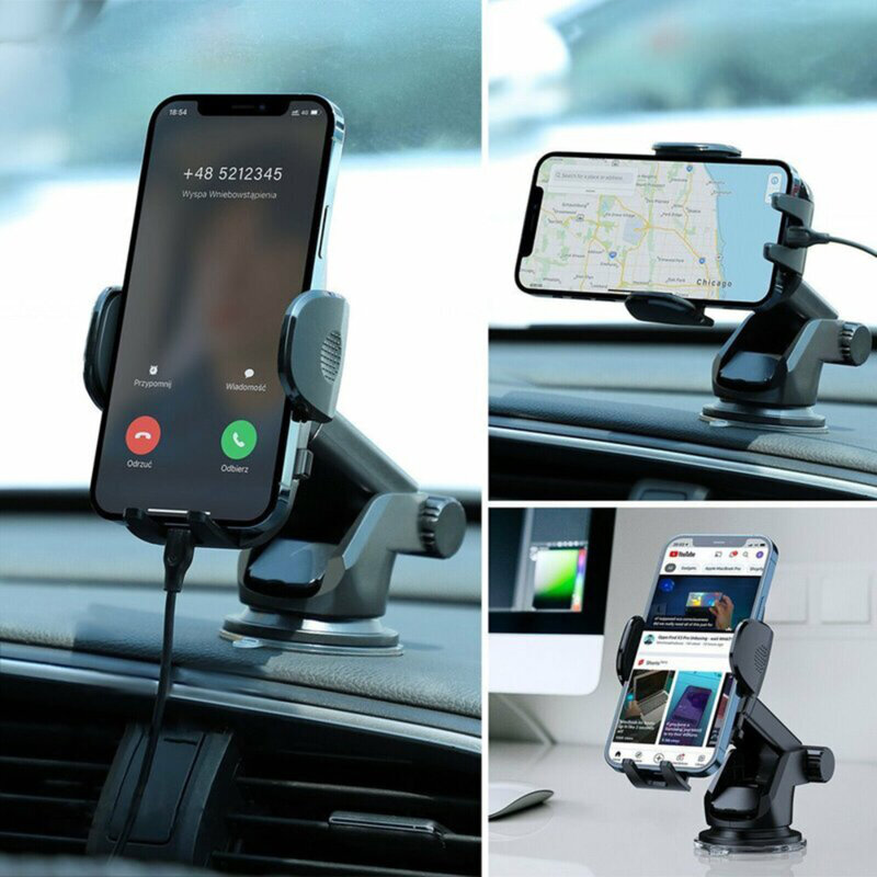 Suport telefon auto bord JoyRoom, brat telescopic, negru, JR-ZS259