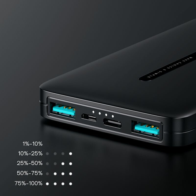Acumulator extern smartphone 10000mAh JoyRoom, negru, JR-T012