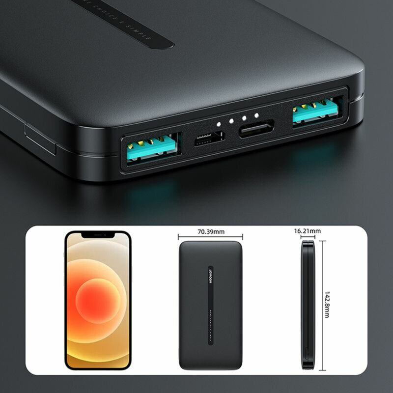 Acumulator extern smartphone 10000mAh JoyRoom, negru, JR-T012