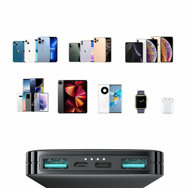 Acumulator extern smartphone 10000mAh JoyRoom, negru, JR-T012