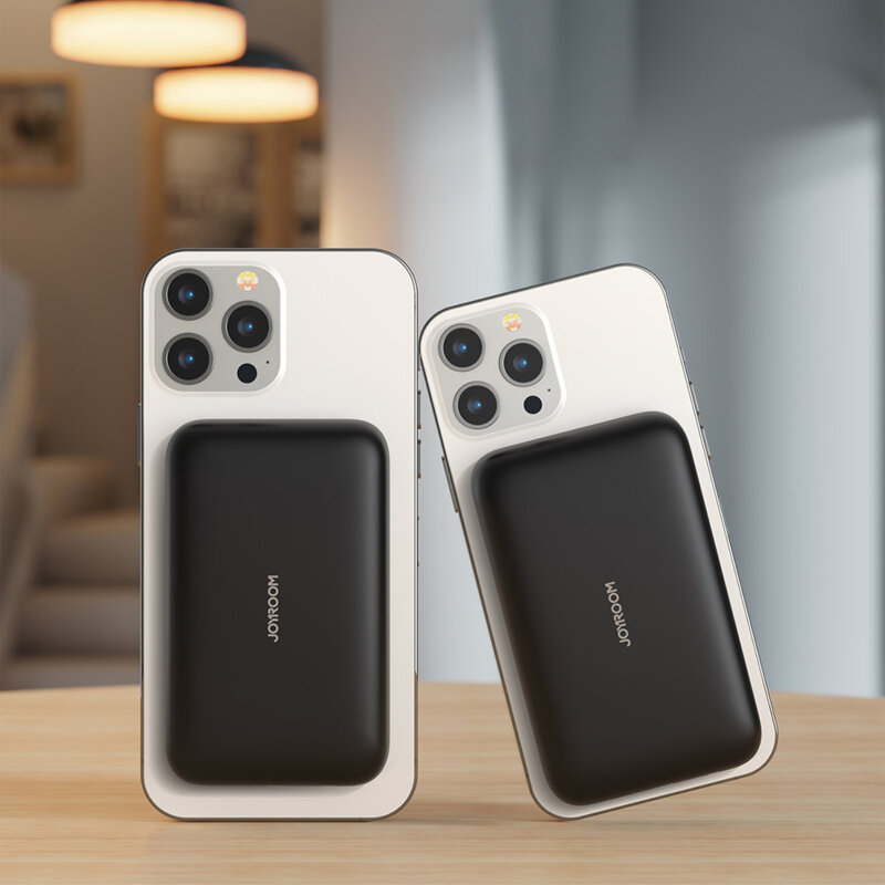 Acumulator extern Apple MagSafe 10000mAh JoyRoom, negru, JR-W020