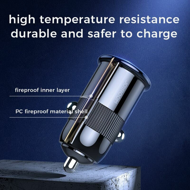 Incarcator auto 2xUSB universal JoyRoom C-A06, 3.1A, 15W, negru