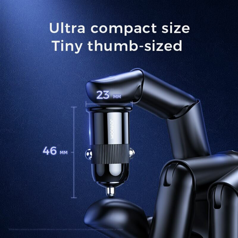 Incarcator auto 2xUSB universal JoyRoom C-A06, 3.1A, 15W, negru