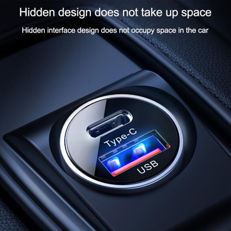 Incarcator auto dual USB Type-C Fast Charge JoyRoom, C-A08